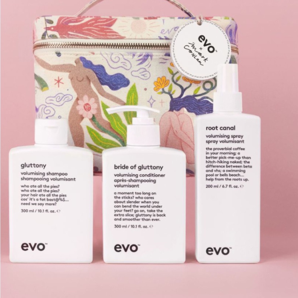 EVO Volumising Hair Care Set  limited edition